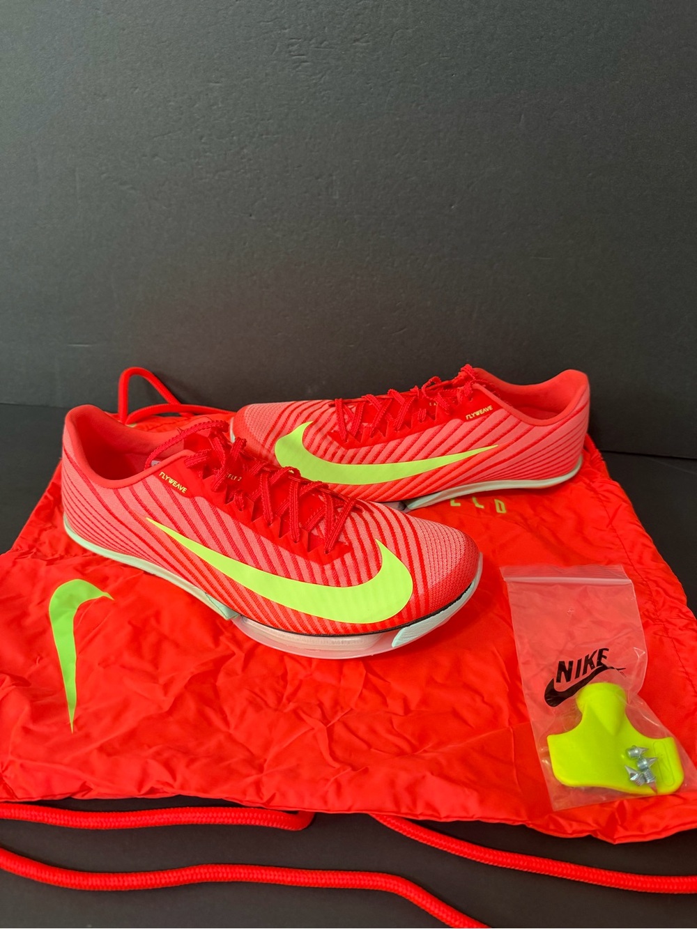 Nike Air Zoom Maxfly 2 Track & Field Sprinting Crimson FD8395-600 Men’s Size 9.5